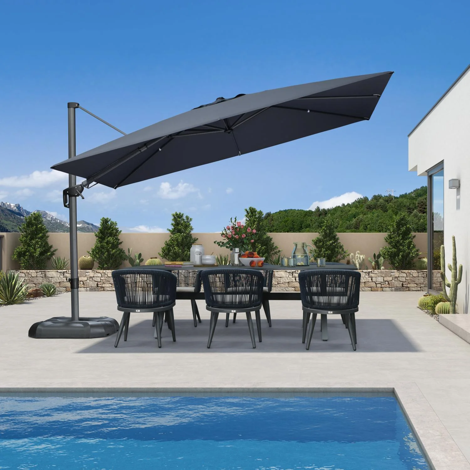 PURPLE LEAF Best Value Cantilever Patio Umbrella with Left-Right Tilt and 360° Swivel - Image 196