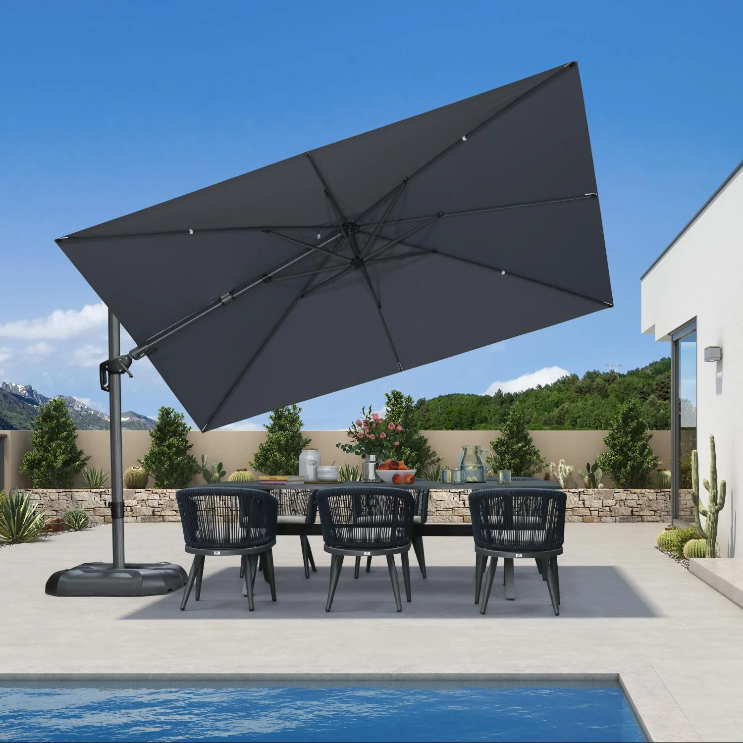 PURPLE LEAF Best Value Cantilever Patio Umbrella with Left-Right Tilt and 360° Swivel - Image 198