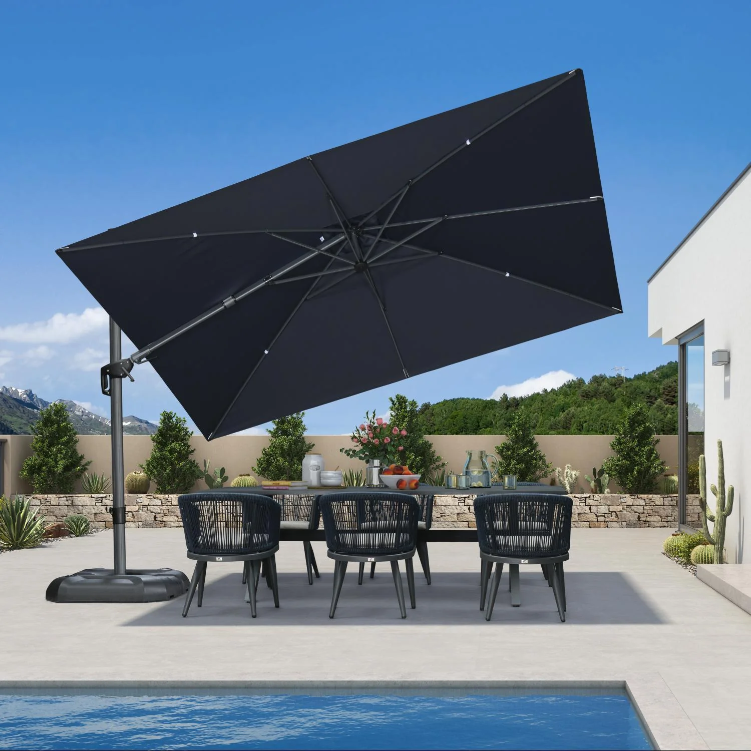 PURPLE LEAF Best Value Cantilever Patio Umbrella with Left-Right Tilt and 360° Swivel - Image 199