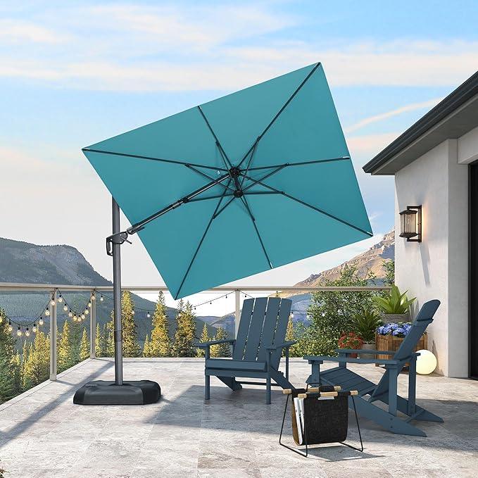 PURPLE LEAF Best Value Cantilever Patio Umbrella with Left-Right Tilt and 360° Swivel - Image 204