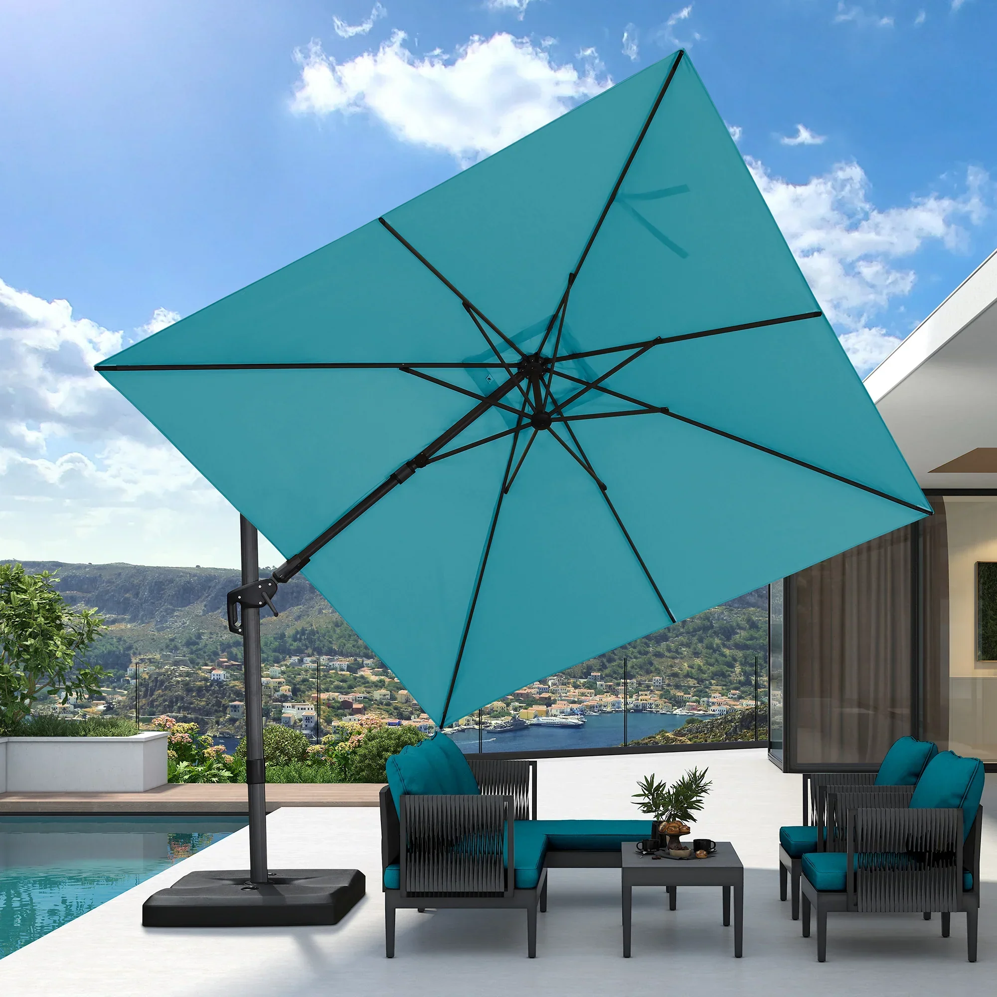 PURPLE LEAF Best Value Cantilever Patio Umbrella with Left-Right Tilt and 360° Swivel - Image 205