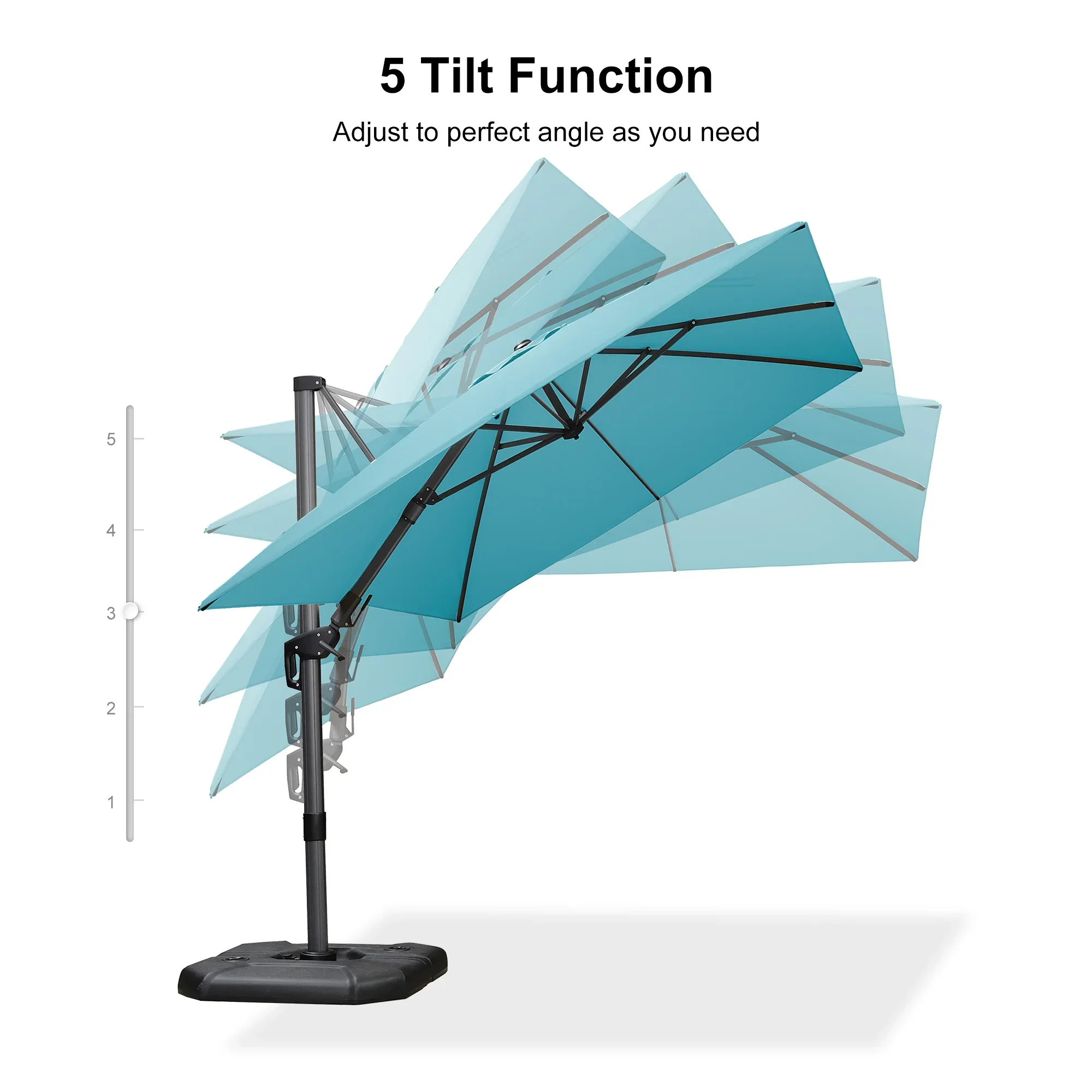 PURPLE LEAF Best Value Cantilever Patio Umbrella with Left-Right Tilt and 360° Swivel - Image 206