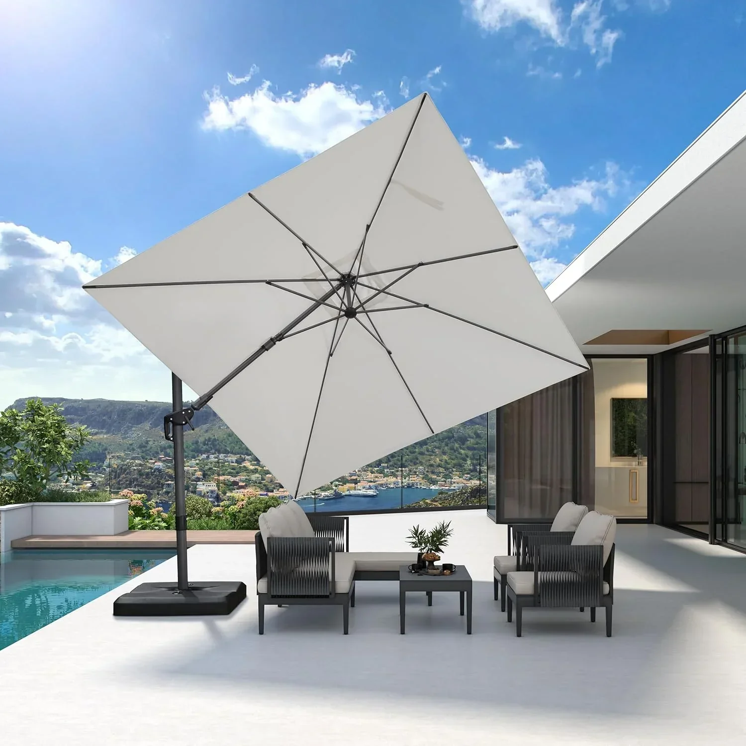 PURPLE LEAF Best Value Cantilever Patio Umbrella with Left-Right Tilt and 360° Swivel - Image 219