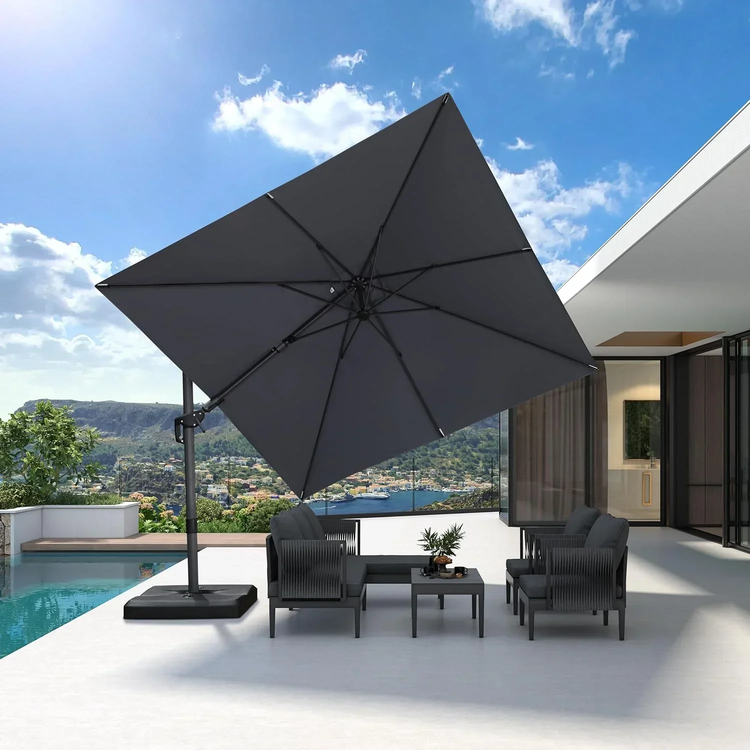PURPLE LEAF Best Value Cantilever Patio Umbrella with Left-Right Tilt and 360° Swivel - Image 222