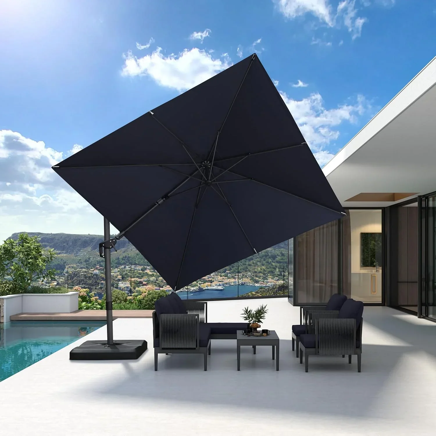 PURPLE LEAF Best Value Cantilever Patio Umbrella with Left-Right Tilt and 360° Swivel - Image 224