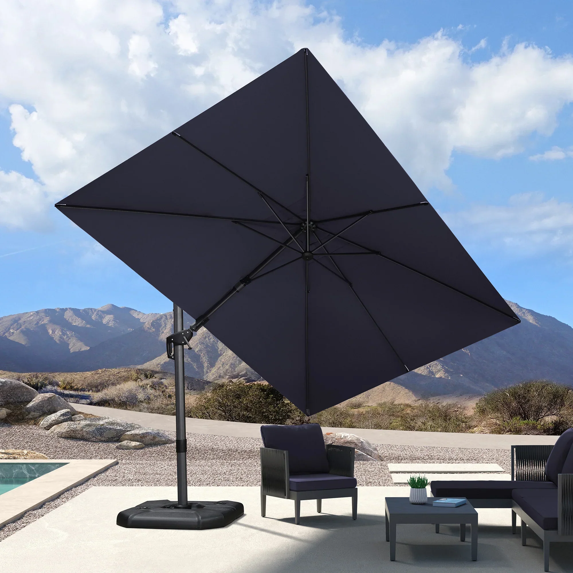 PURPLE LEAF Best Value Cantilever Patio Umbrella with Left-Right Tilt and 360° Swivel - Image 225