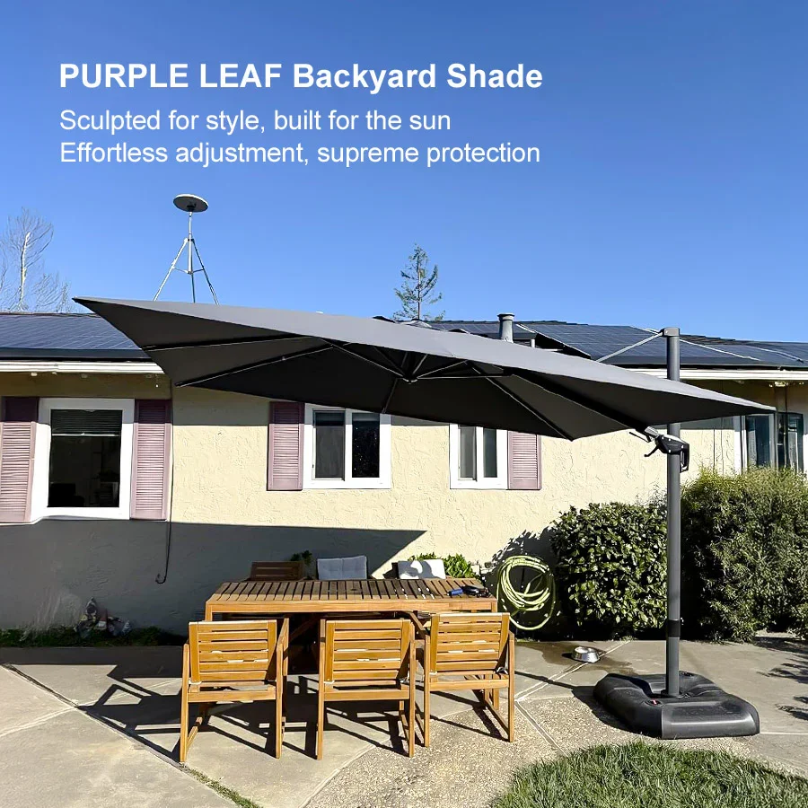 PURPLE LEAF Best Value Cantilever Patio Umbrella with Left-Right Tilt and 360° Swivel - Image 232