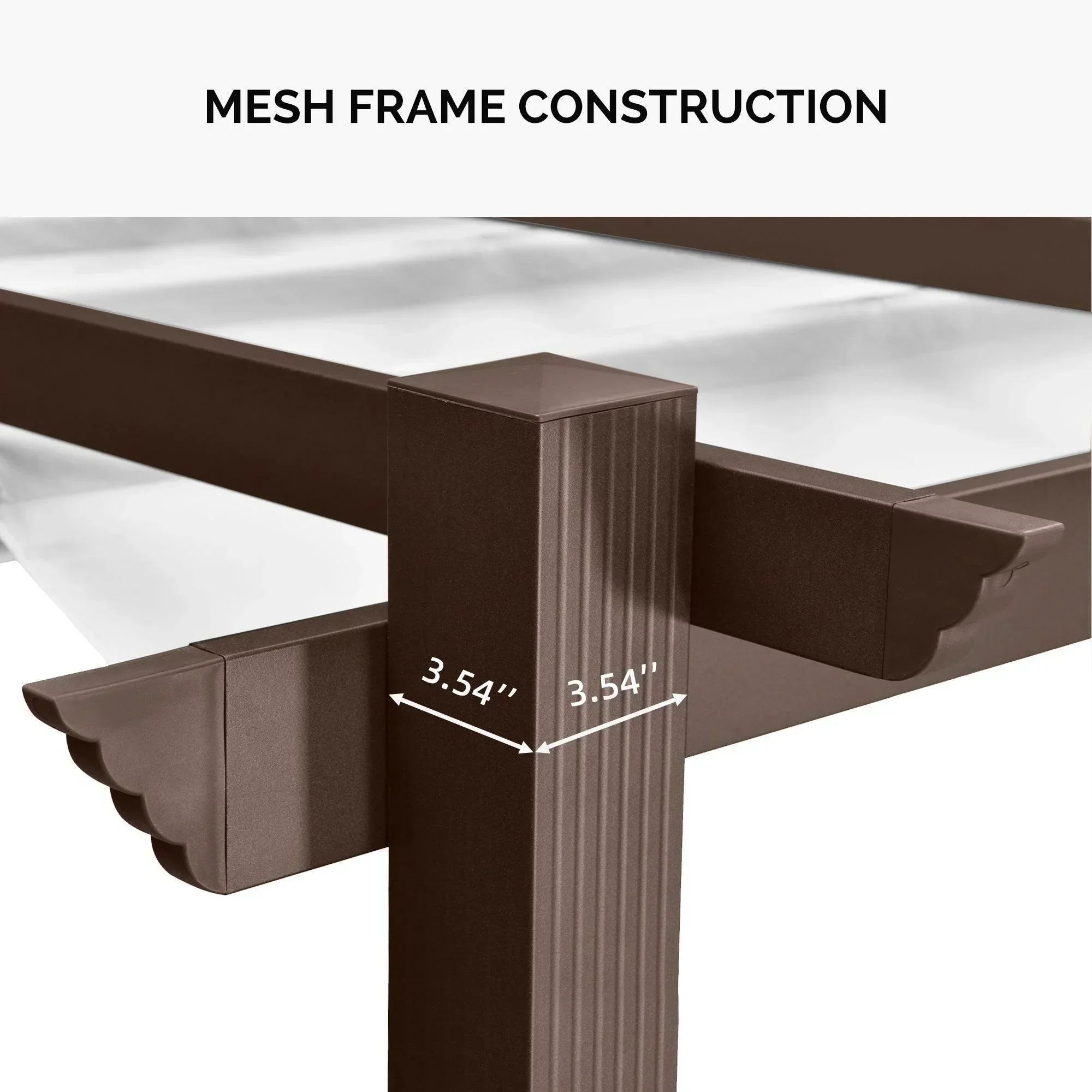 PURPLE LEAF Pergola Outdoor Retractable Metal Pergola with Canopy Patio Pergola with Shade Cover for Garden Pool Yard Beach Deck - Image 106