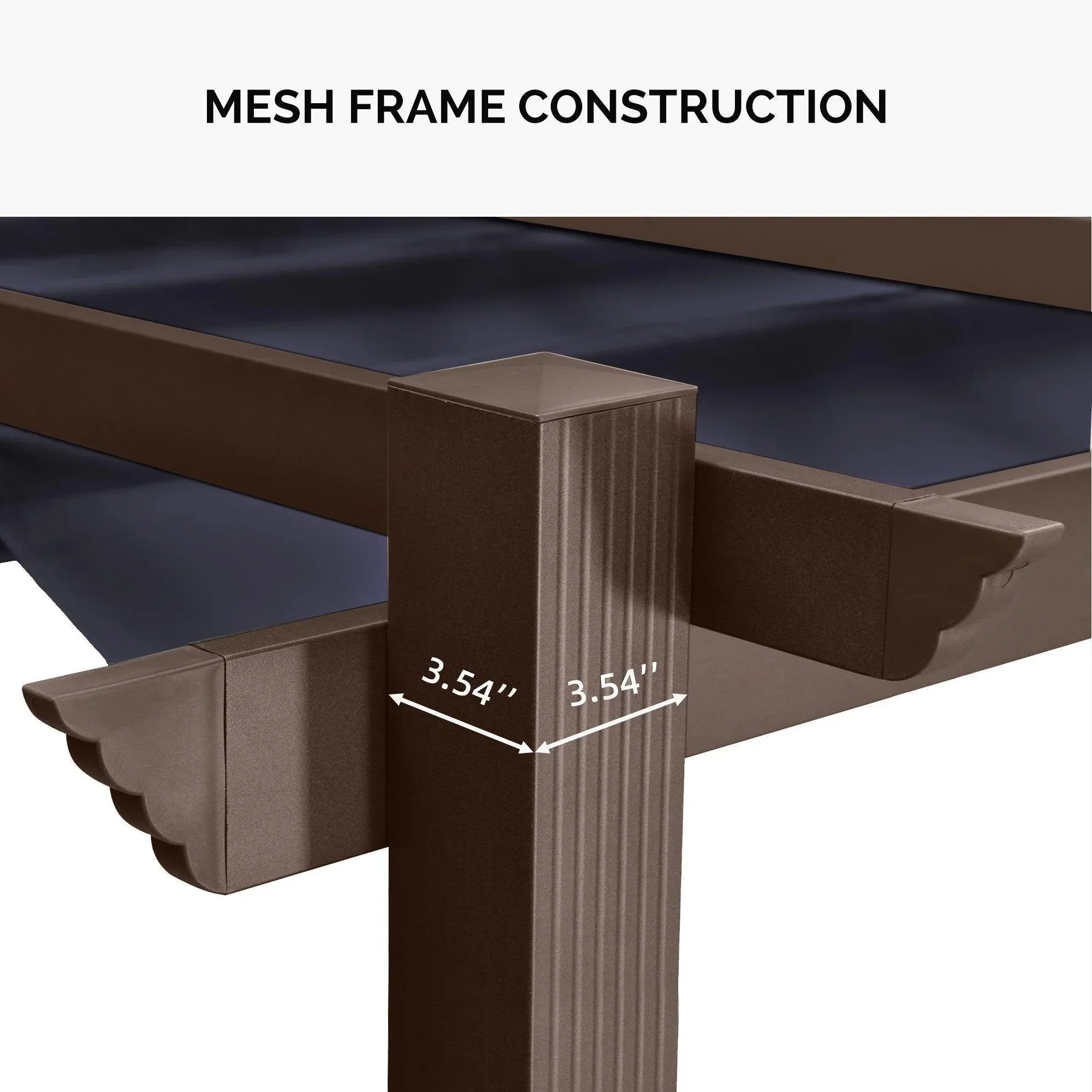 PURPLE LEAF Pergola Outdoor Retractable Metal Pergola with Canopy Patio Pergola with Shade Cover for Garden Pool Yard Beach Deck - Image 118