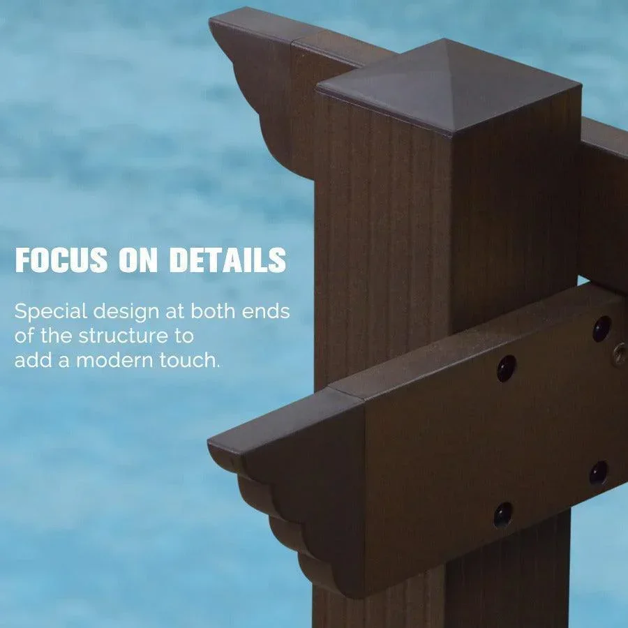 PURPLE LEAF Pergola Outdoor Retractable Metal Pergola with Canopy Patio Pergola with Shade Cover for Garden Pool Yard Beach Deck - Image 45