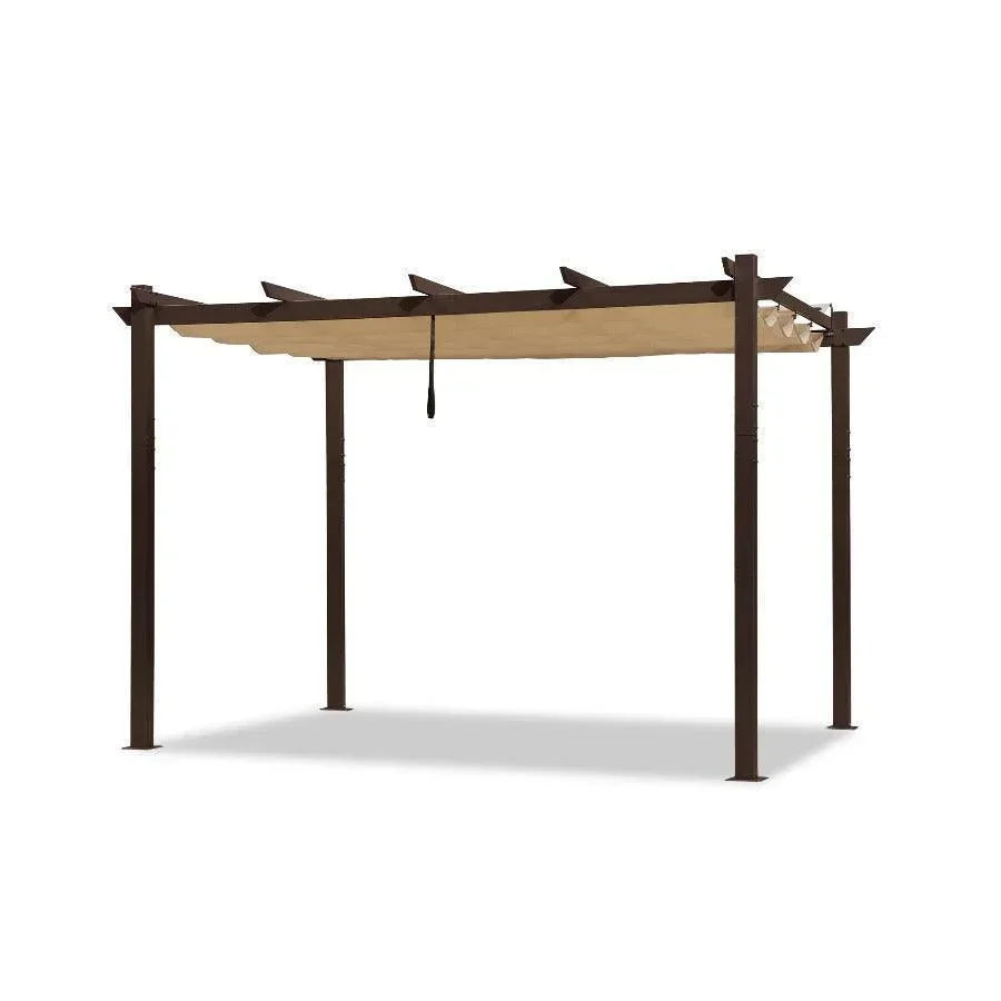 PURPLE LEAF Pergola Outdoor Retractable Metal Pergola with Canopy Patio Pergola with Shade Cover for Garden Pool Yard Beach Deck - Image 58