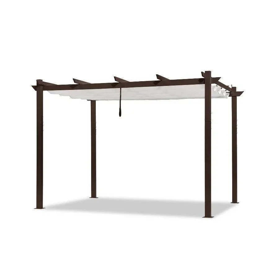 PURPLE LEAF Pergola Outdoor Retractable Metal Pergola with Canopy Patio Pergola with Shade Cover for Garden Pool Yard Beach Deck - Image 74