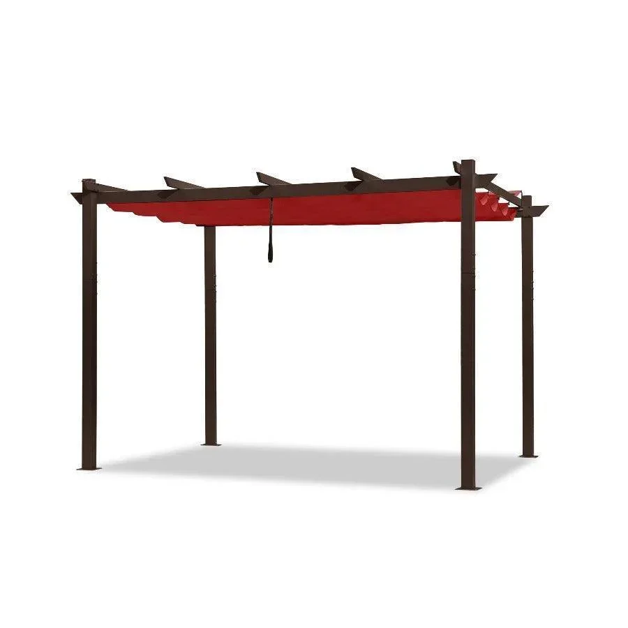 PURPLE LEAF Pergola Outdoor Retractable Metal Pergola with Canopy Patio Pergola with Shade Cover for Garden Pool Yard Beach Deck - Image 80