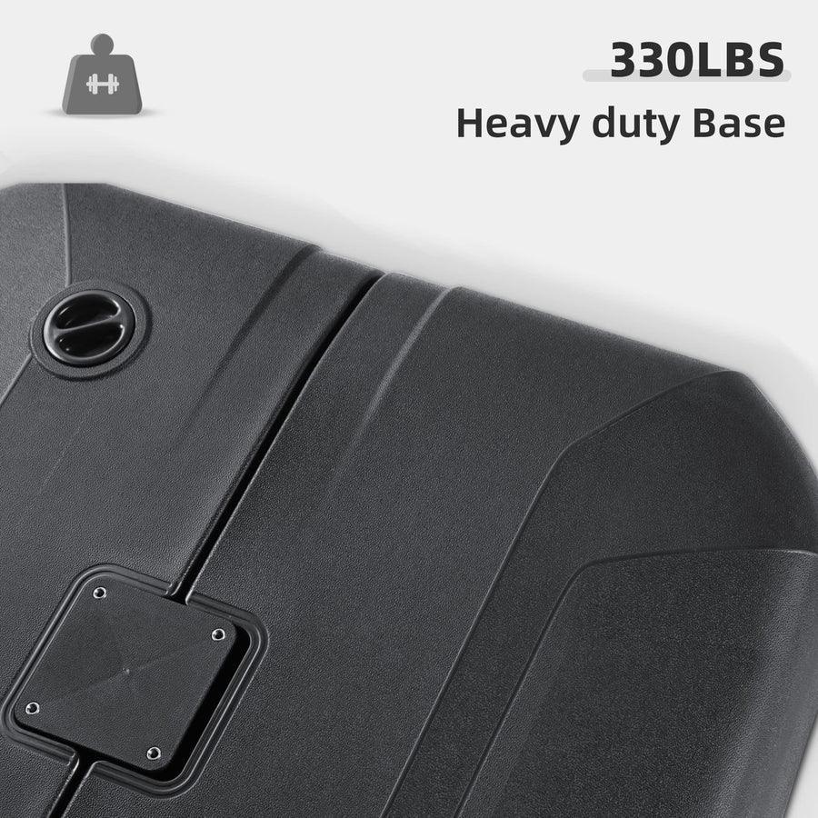 PURPLE LEAF Outdoor Patio Umbrella with Base, Cantilever Umbrellas for Garden, Grey - Image 104