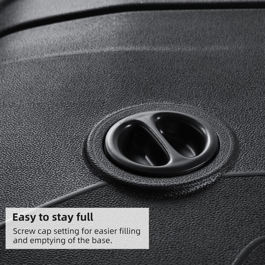 PURPLE LEAF Outdoor Patio Umbrella with Base, Cantilever Umbrellas for Garden, Grey - Image 106