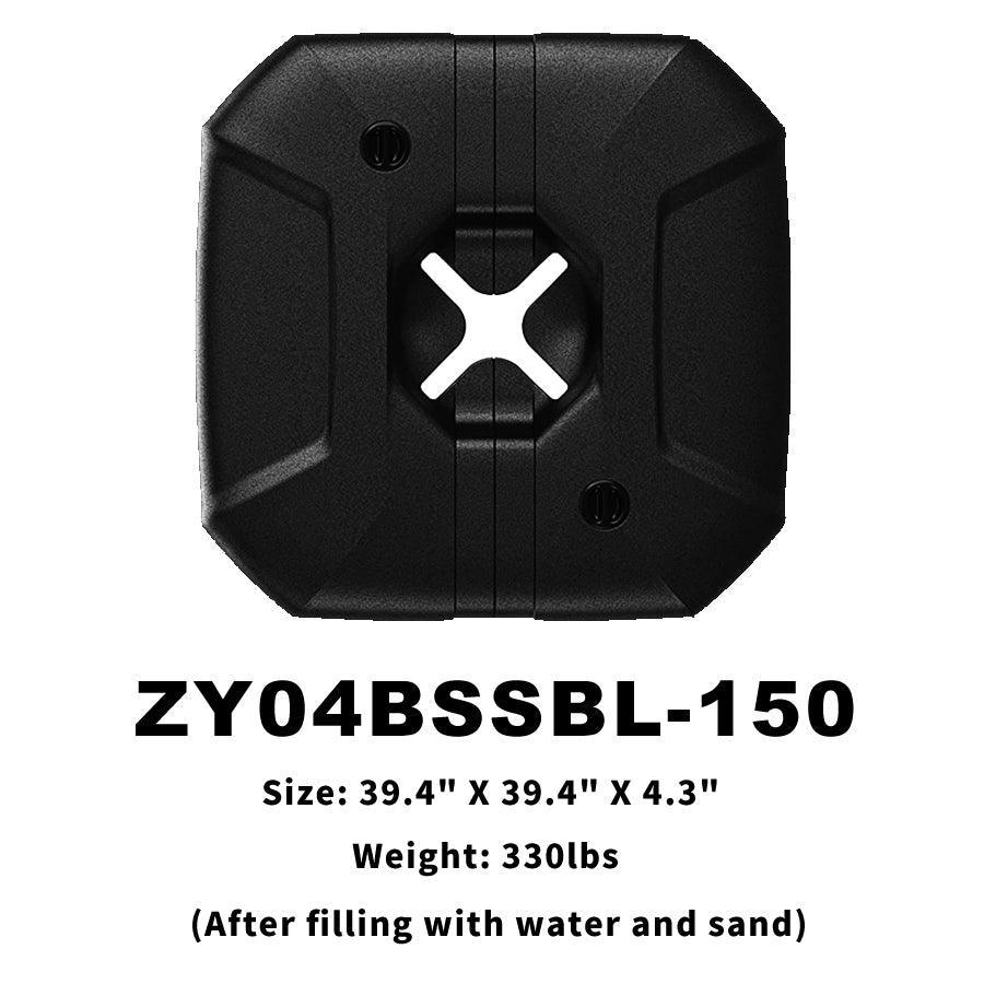 PURPLE LEAF Outdoor Patio Umbrella with Base, Cantilever Umbrellas for Garden, Grey - Image 22