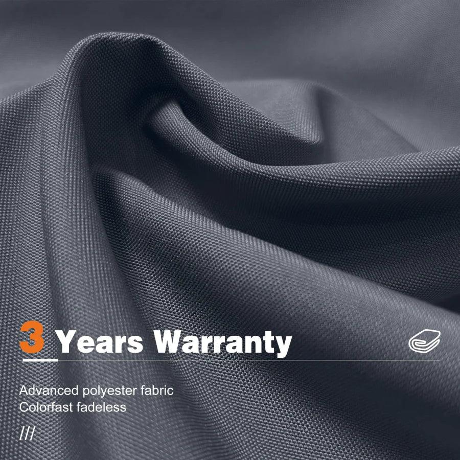 PURPLE LEAF Outdoor Patio Umbrella with Base, Cantilever Umbrellas for Garden, Grey - Image 46