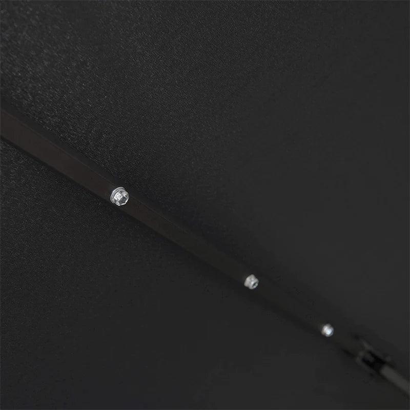 PURPLE LEAF Outdoor Patio Umbrella with Base, Cantilever Umbrellas for Garden, Grey - Image 84