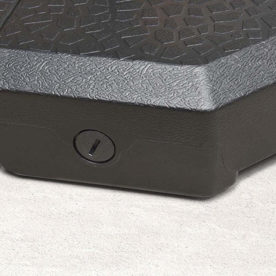 PURPLE LEAF Outdoor Patio Umbrella with Base, Cantilever Umbrellas for Garden, Grey - Image 85