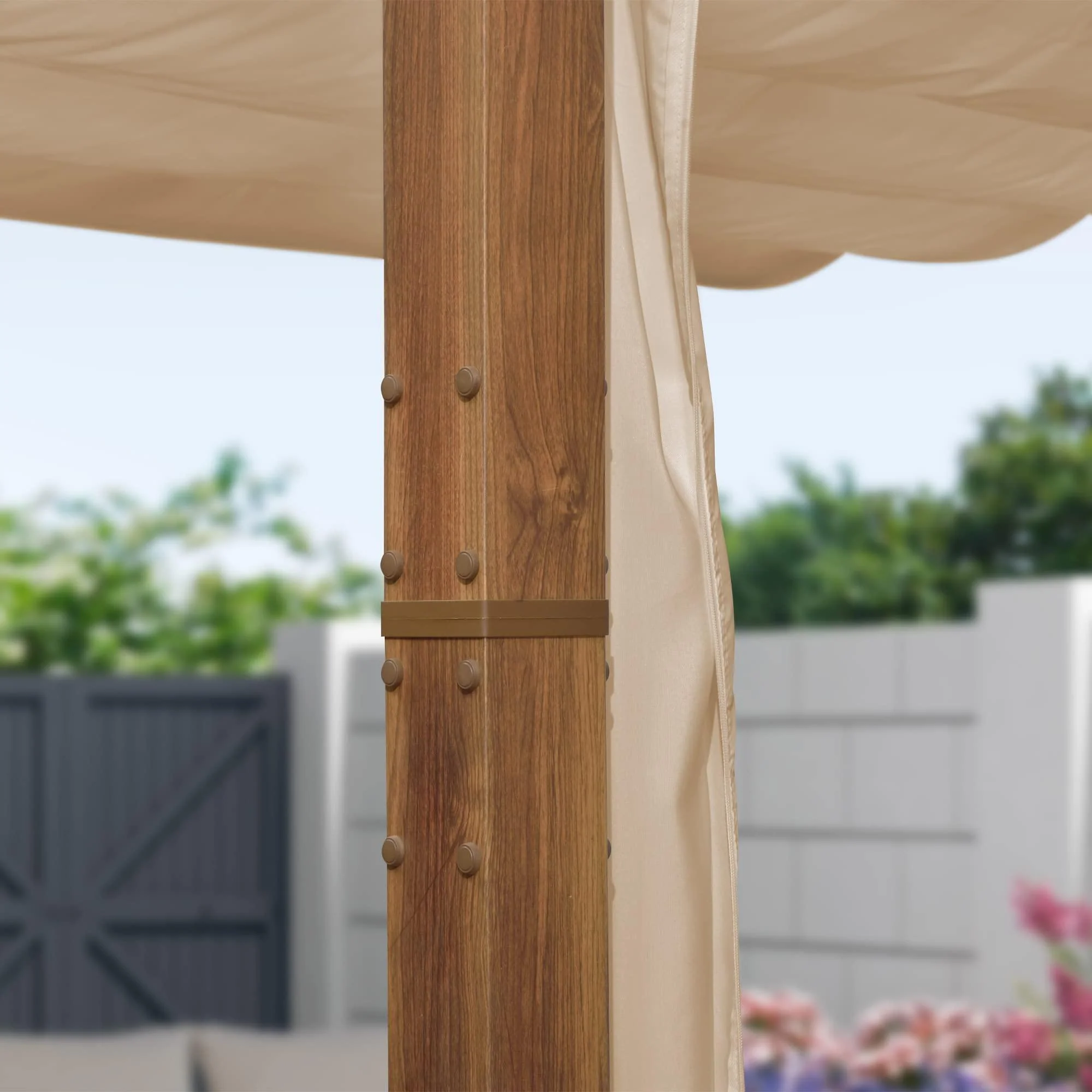 PURPLE LEAF Retractable Outdoor Curtains for Pergola, Gazebo, and More: Enjoy Your Outdoor Space in Comfort - Image 17