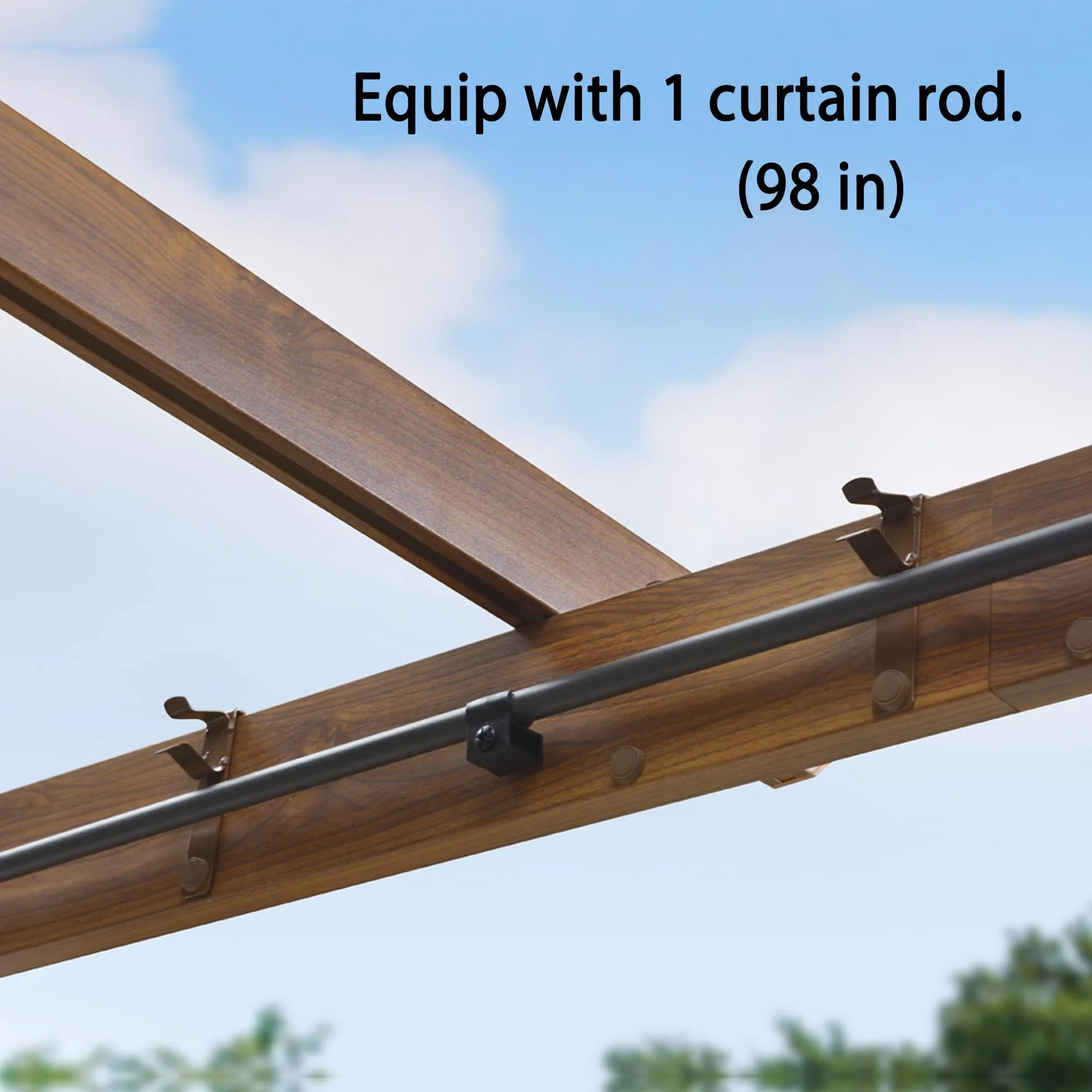 PURPLE LEAF Retractable Outdoor Curtains for Pergola, Gazebo, and More: Enjoy Your Outdoor Space in Comfort - Image 3