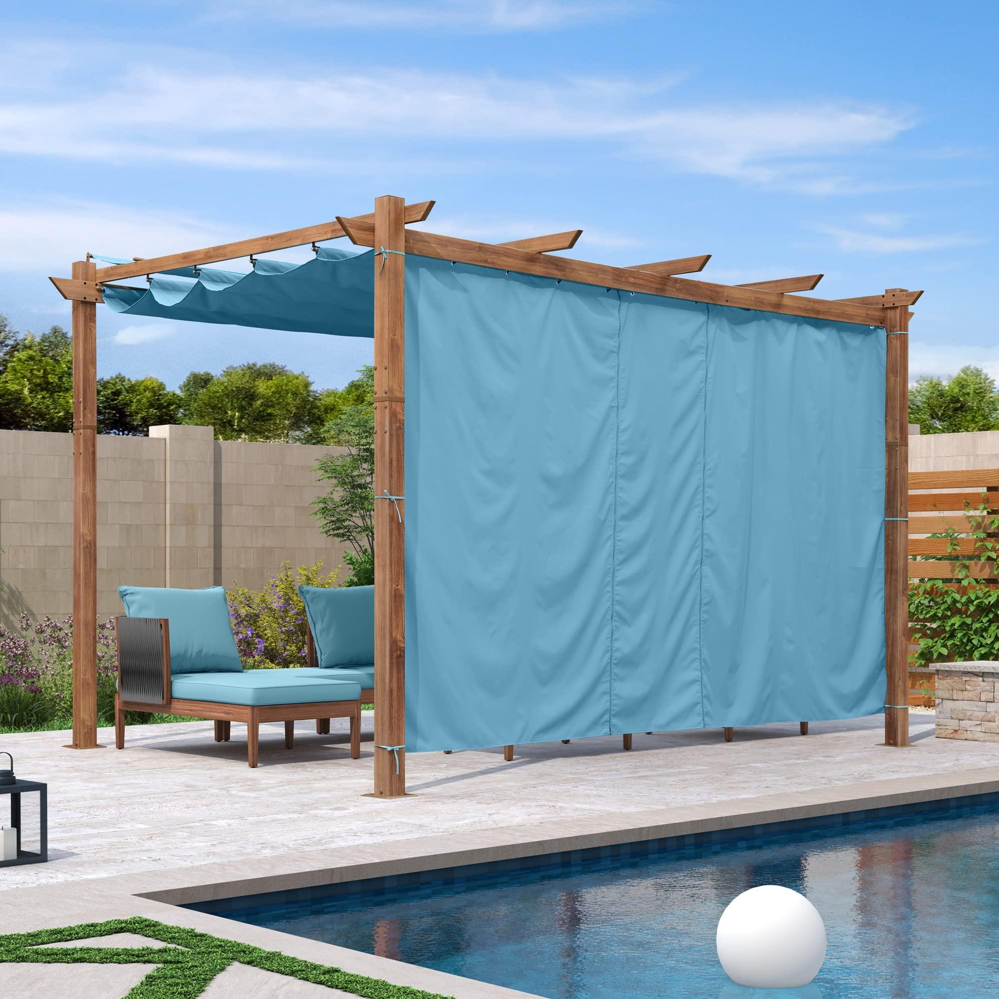 PURPLE LEAF Retractable Outdoor Curtains for Pergola, Gazebo, and More: Enjoy Your Outdoor Space in Comfort - Image 47