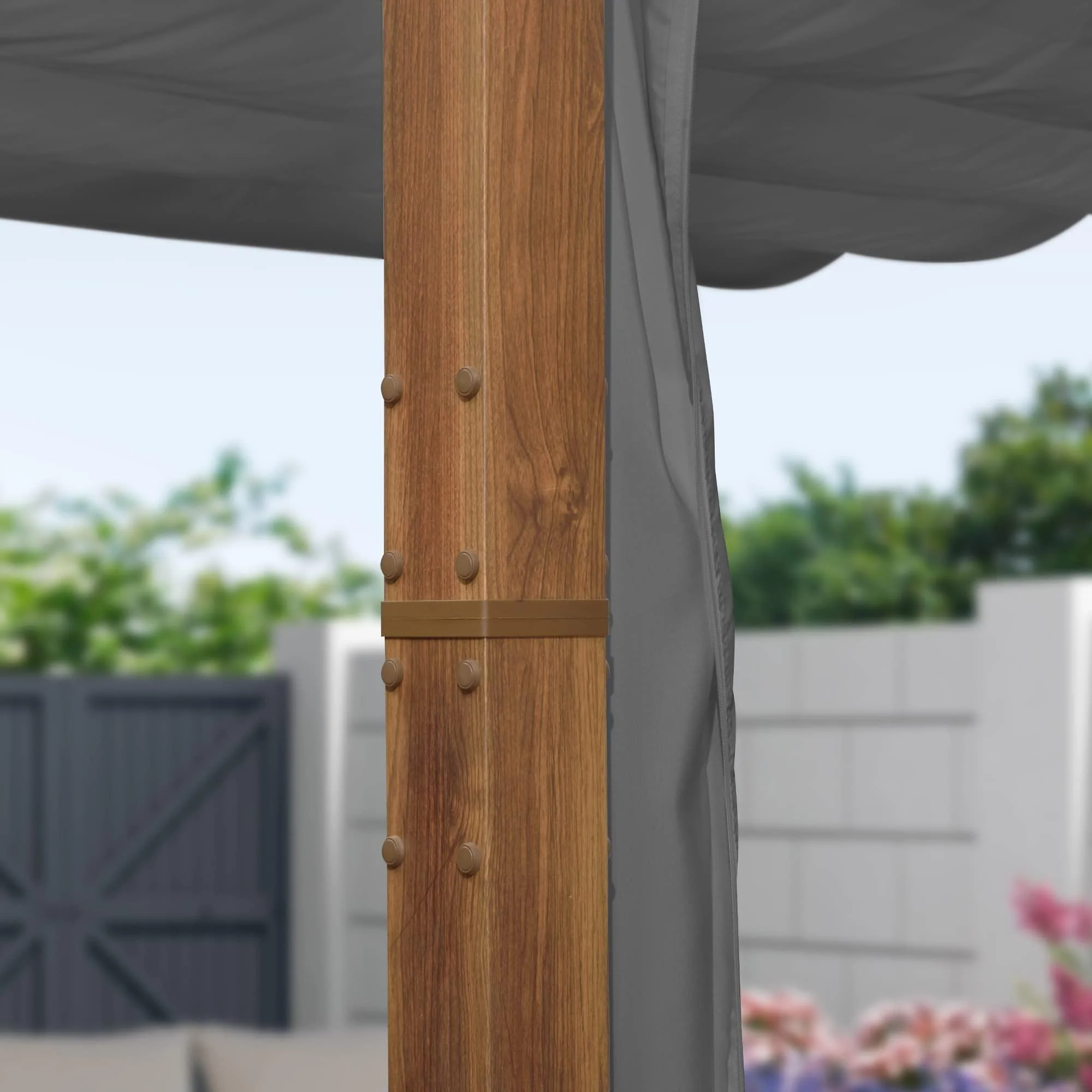 PURPLE LEAF Retractable Outdoor Curtains for Pergola, Gazebo, and More: Enjoy Your Outdoor Space in Comfort - Image 6