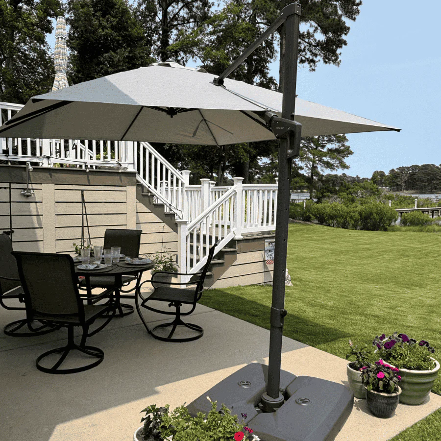 PURPLE LEAF UV Resistant Left-right Tilting Patio Umbrella Swivel Outdoor Umbrella - Image 114