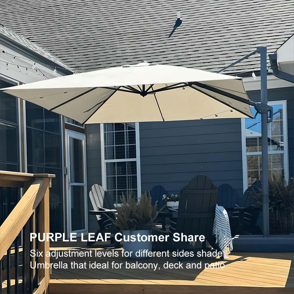 PURPLE LEAF UV Resistant Affordable Patio Outdoor Umbrella with Recycled Fabric - Image 98
