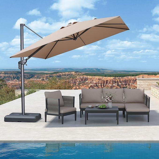 PURPLE LEAF UV Resistant Affordable Patio Outdoor Umbrella with Recycled Fabric - Image 99