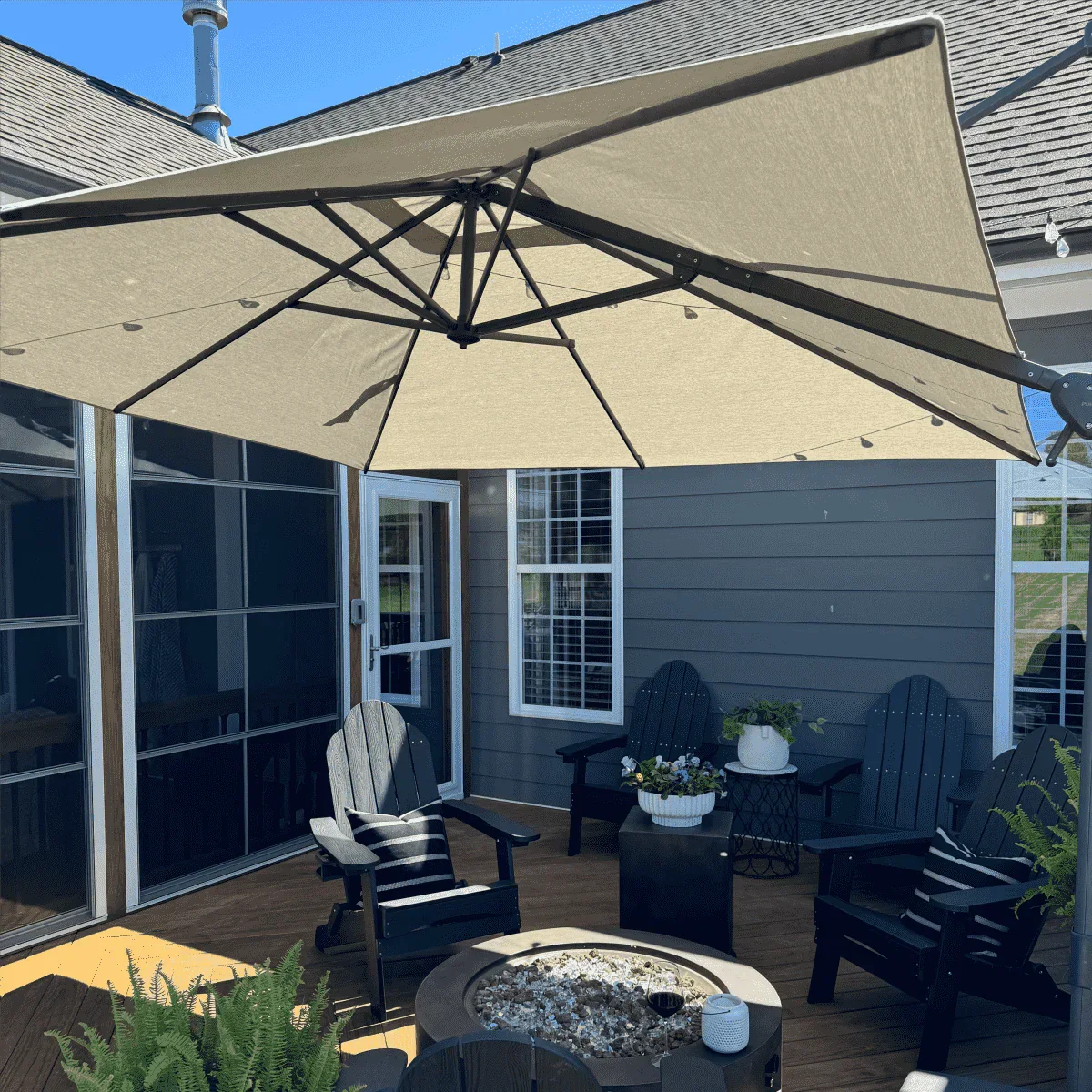 PURPLE LEAF UV Resistant Affordable Patio Outdoor Umbrella with Recycled Fabric - Image 69