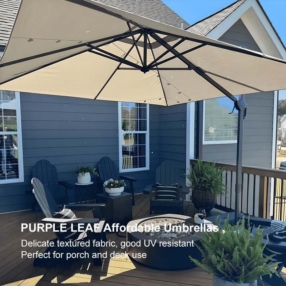 PURPLE LEAF UV Resistant Affordable Patio Outdoor Umbrella with Recycled Fabric - Image 97