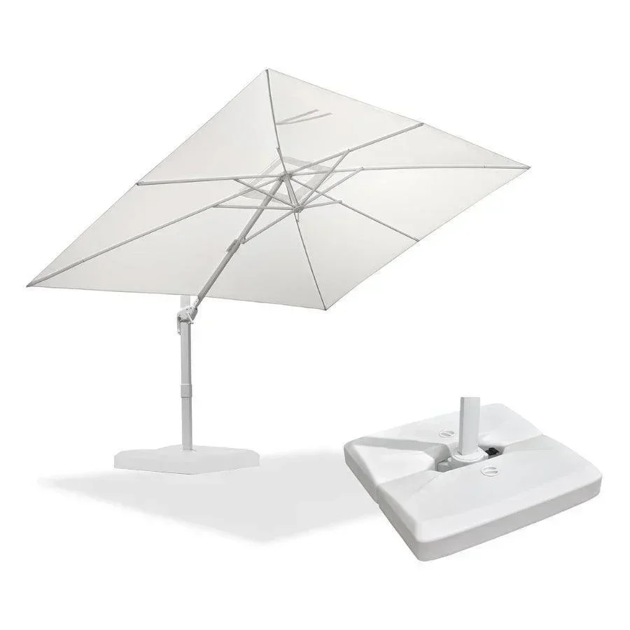 PURPLE LEAF Outdoor Patio Umbrella with Base, Best White Cantilever Umbrellas - Image 20