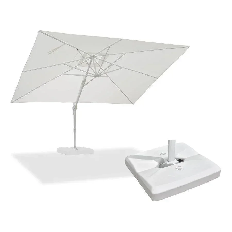 PURPLE LEAF Outdoor Patio Umbrella with Base, Best White Cantilever Umbrellas - Image 22