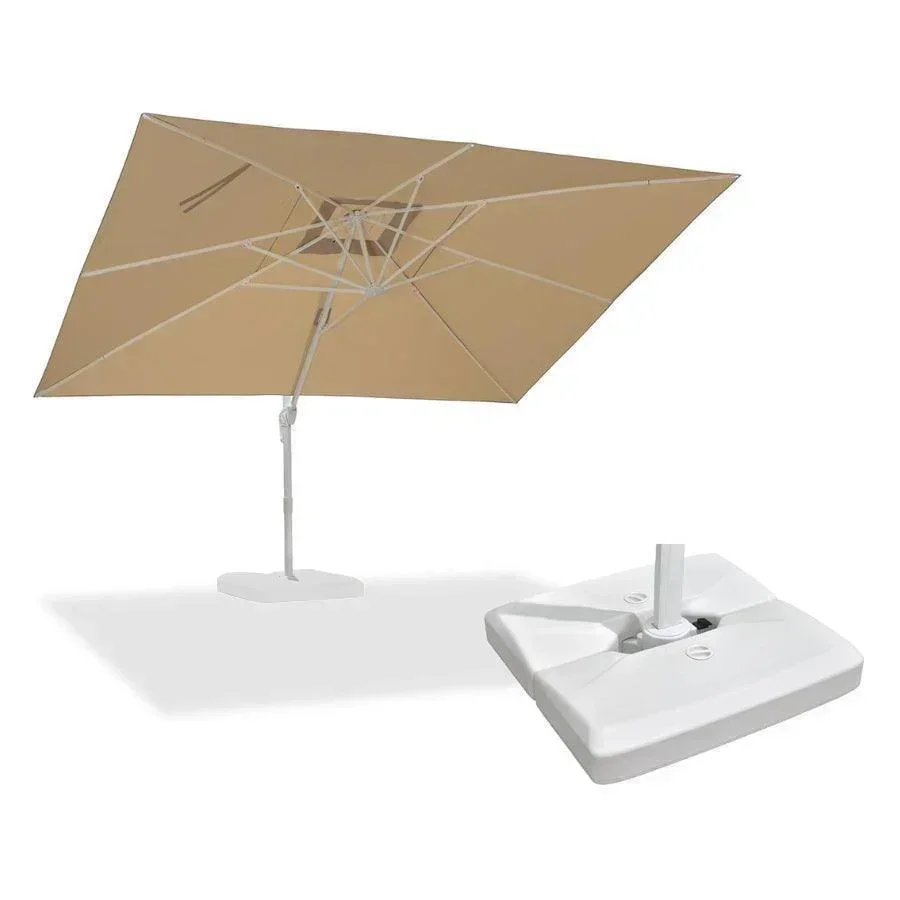 PURPLE LEAF Outdoor Patio Umbrella with Base, Best White Cantilever Umbrellas - Image 23