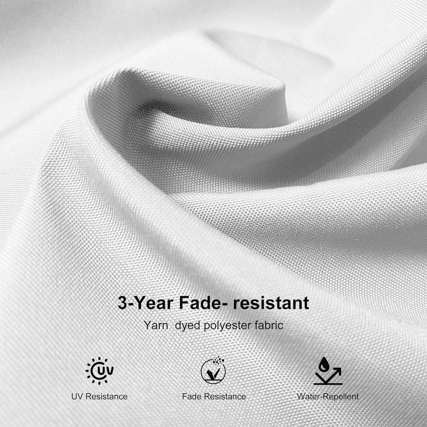 PURPLE LEAF Outdoor Patio Umbrella with Base, Best White Cantilever Umbrellas - Image 30