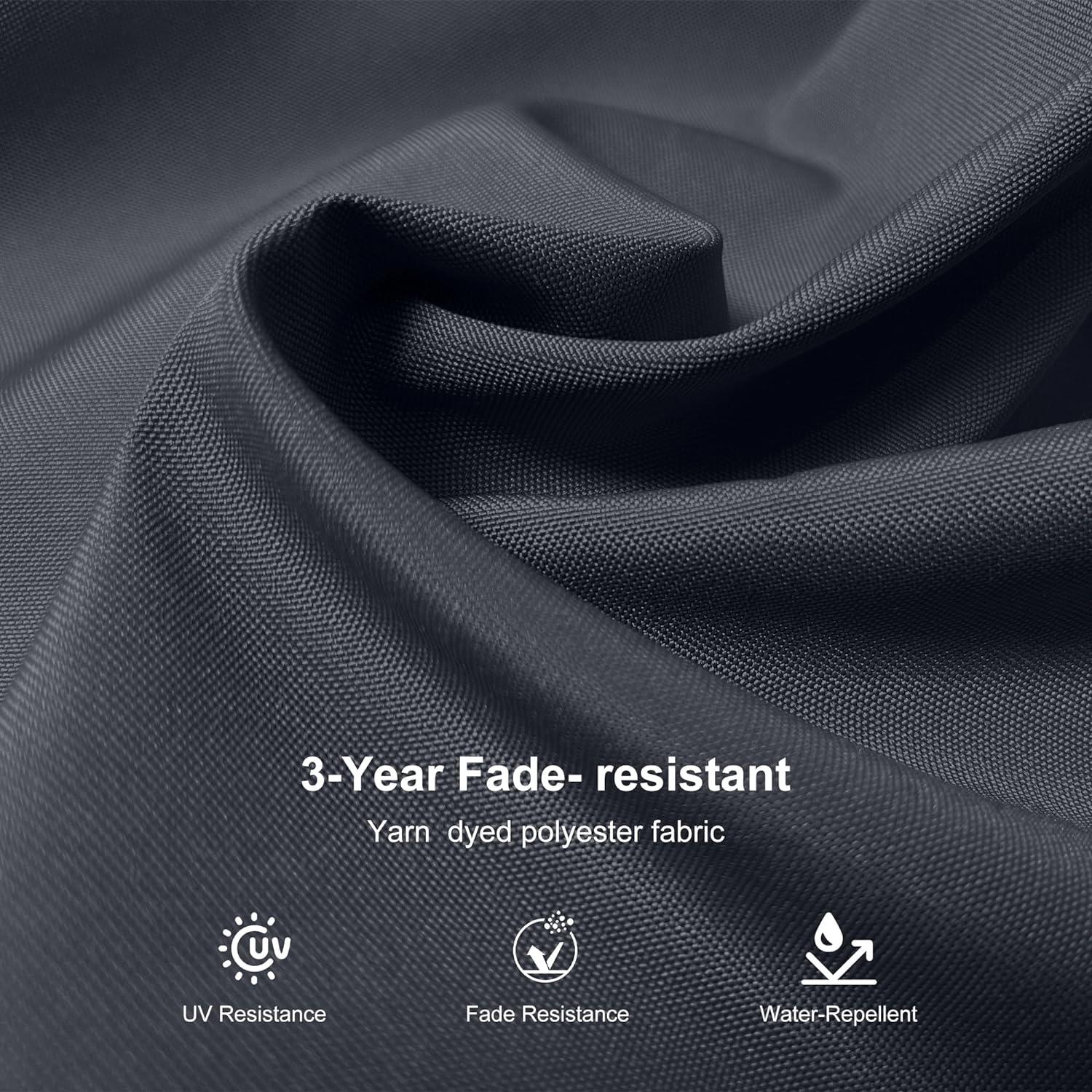 PURPLE LEAF Outdoor Patio Umbrella with Base, Best White Cantilever Umbrellas - Image 86