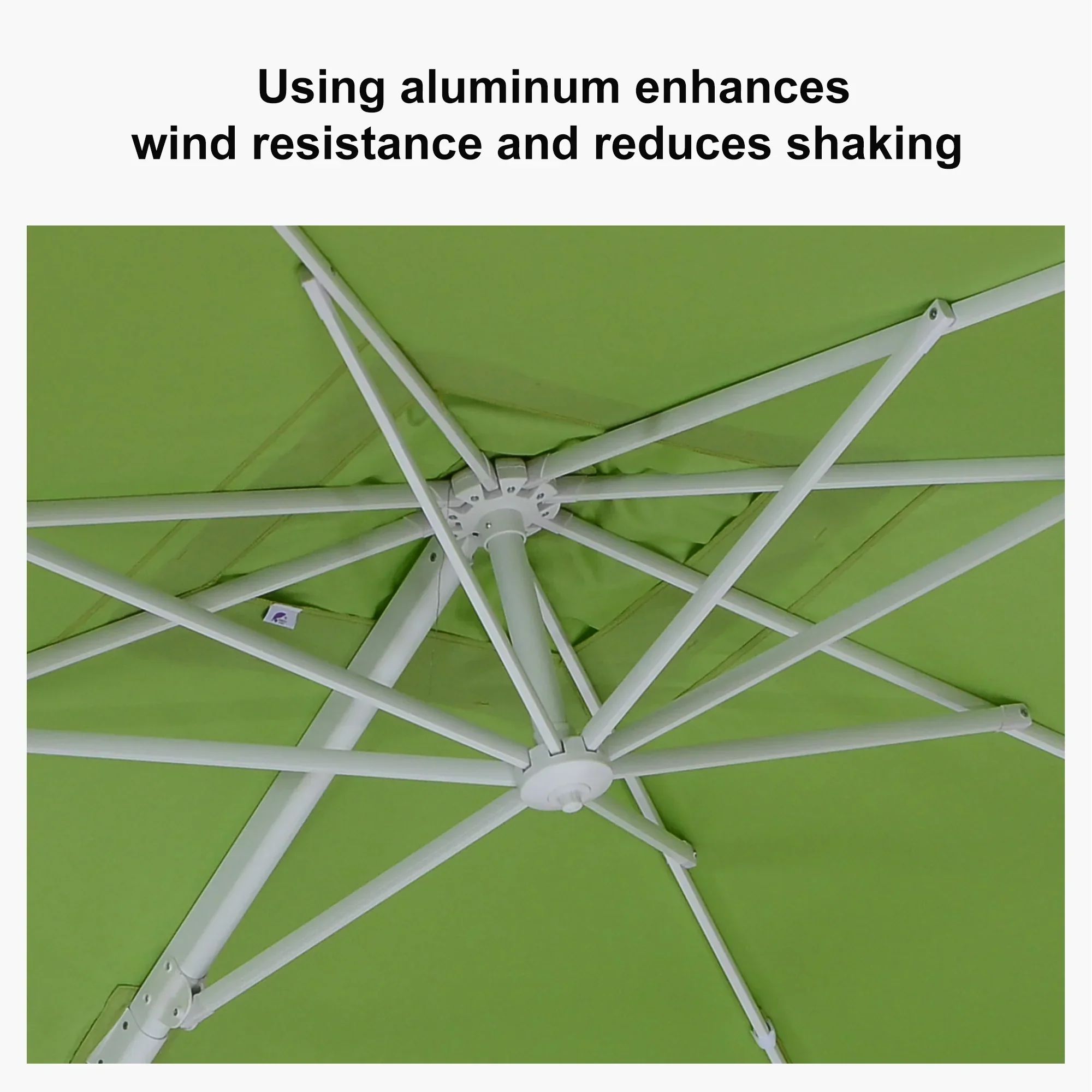 PURPLE LEAF Outdoor Patio Umbrella with Base, Best White Cantilever Umbrellas - Image 96