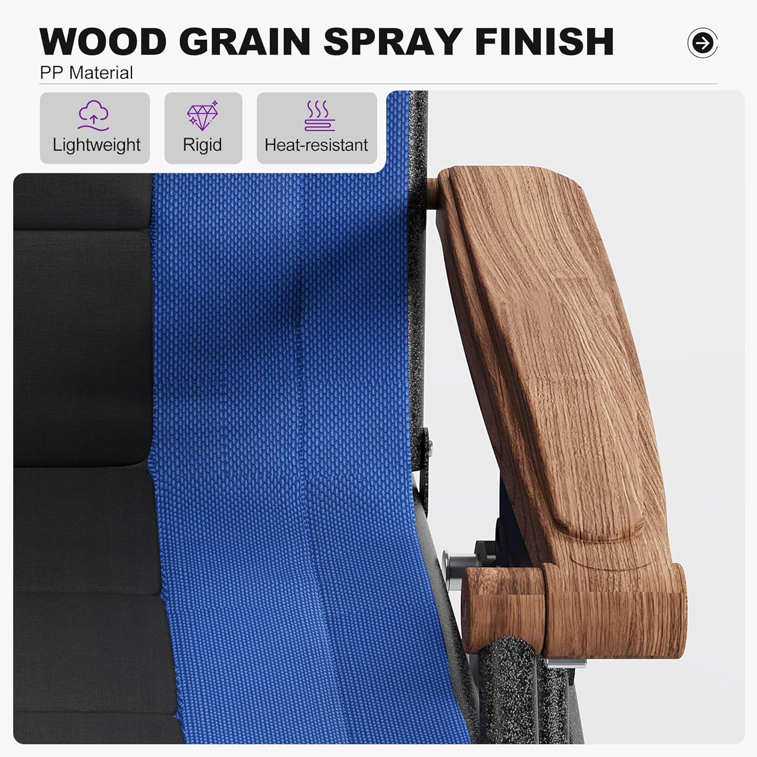 PURPLE LEAF Outdoor Reclining Chair Patio Zero Gravity Chaise Lounge Folding Chair with Quilted Cushion Adjustable Headrest for Lawn Camping Beach Pool - Image 14