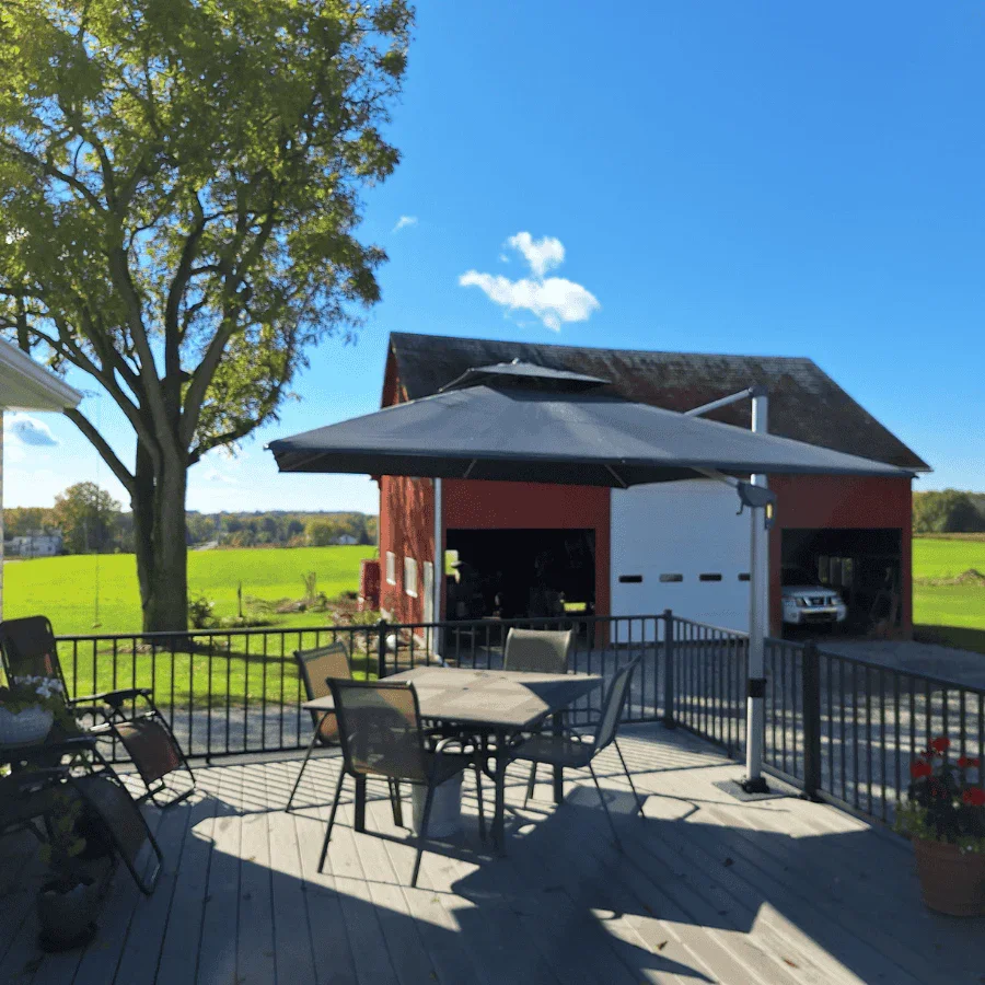 PURPLE LEAF Large Rectangular Porch Umbrella Outside Cantilever Patio Yard Umbrella - Image 192