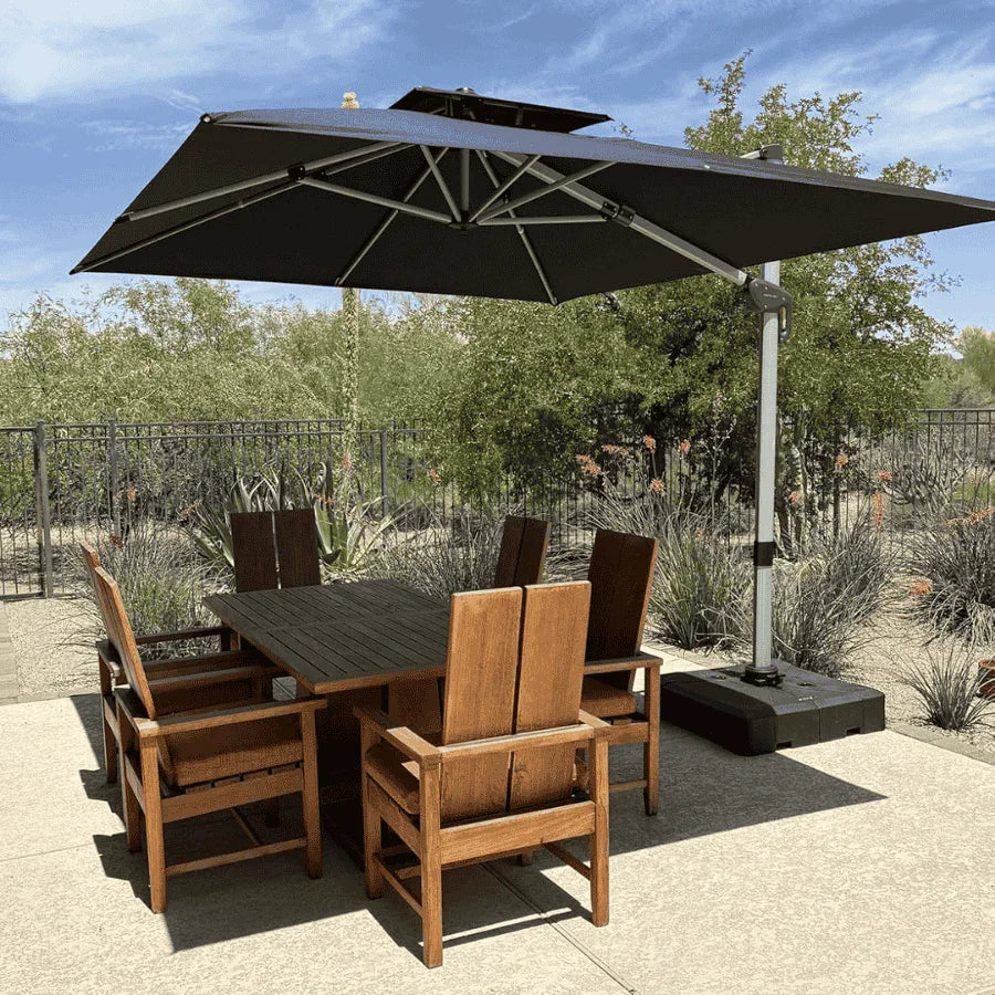 PURPLE LEAF Large Rectangular Porch Umbrella Outside Cantilever Patio Yard Umbrella - Image 194