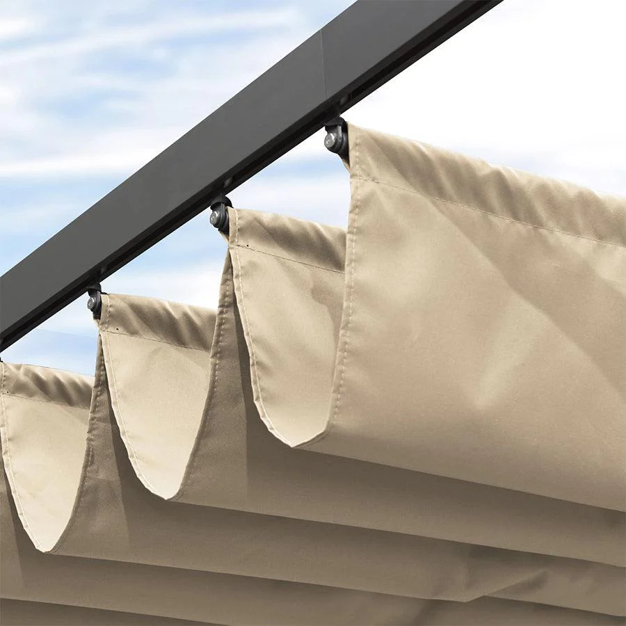 PURPLE LEAF Outdoor Retractable Pergola Shade Cover - Durable Fabric Canopy Replacement Top for Decks and Porches Only Fit PURPLE LEAF Pegola - Image 13