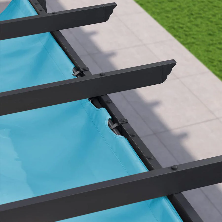 PURPLE LEAF Outdoor Retractable Pergola Shade Cover - Durable Fabric Canopy Replacement Top for Decks and Porches Only Fit PURPLE LEAF Pegola - Image 30