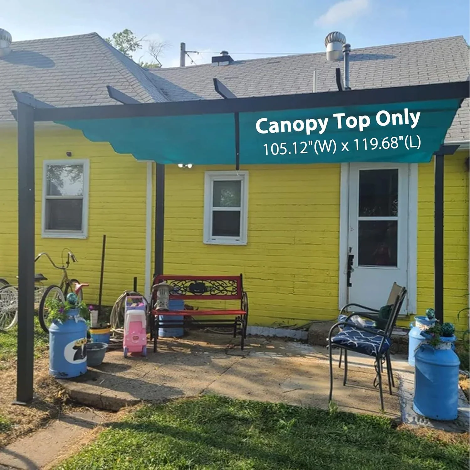 PURPLE LEAF Outdoor Retractable Pergola Shade Cover - Durable Fabric Canopy Replacement Top for Decks and Porches Only Fit PURPLE LEAF Pegola - Image 39