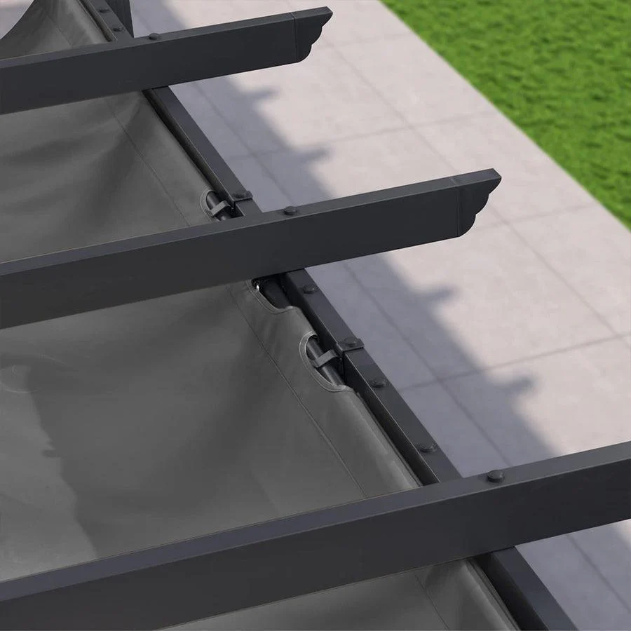 PURPLE LEAF Outdoor Retractable Pergola Shade Cover - Durable Fabric Canopy Replacement Top for Decks and Porches Only Fit PURPLE LEAF Pegola - Image 6