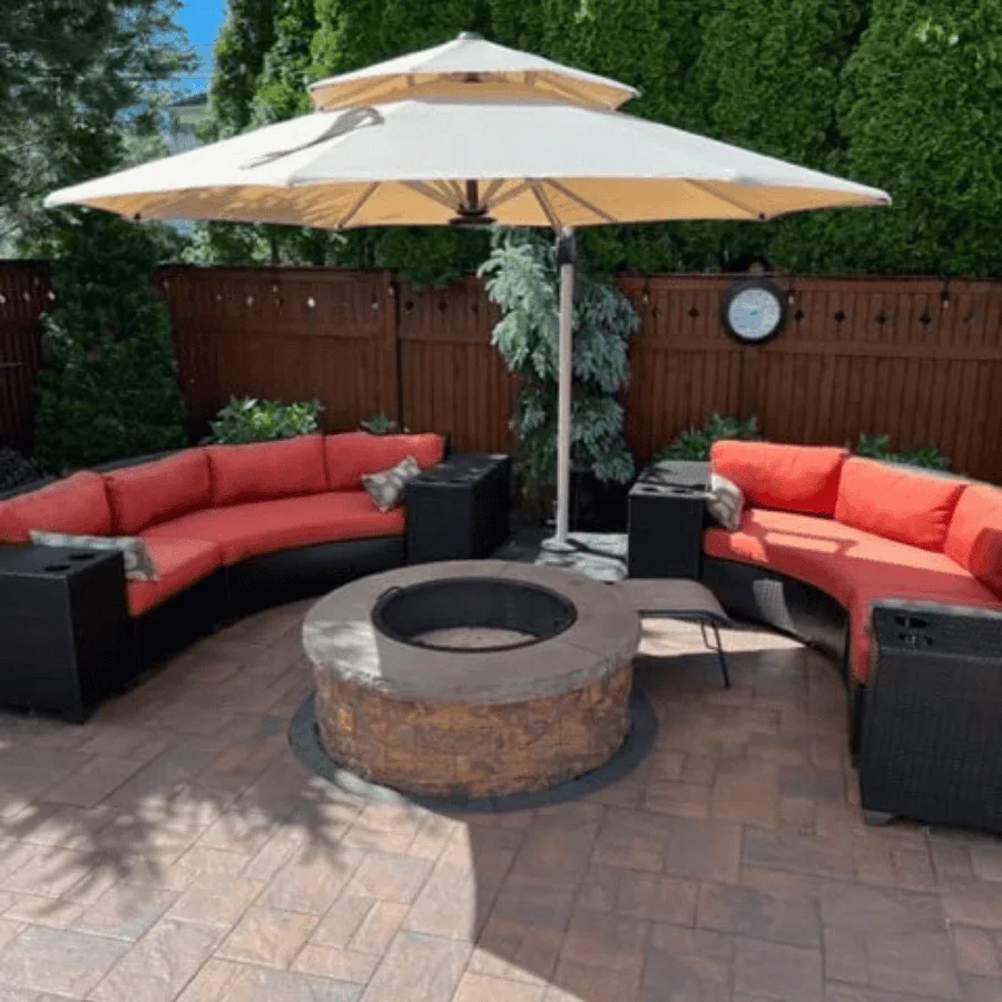 PURPLE LEAF Round Cantilever Patio Umbrella Heavy Duty Umbrella for Porch Garden Pool - Image 170