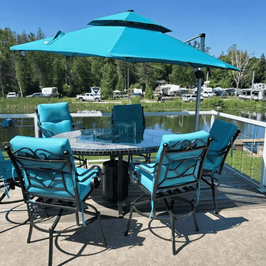 PURPLE LEAF Round Cantilever Patio Umbrella Heavy Duty Umbrella for Porch Garden Pool - Image 178