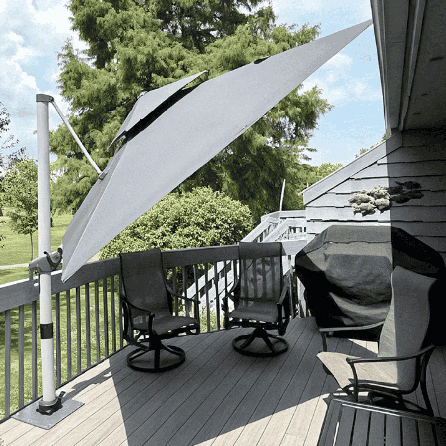 PURPLE LEAF Outdoor Windproof Umbrella, Square Cantilever Umbrella Outside Patio - Image 228