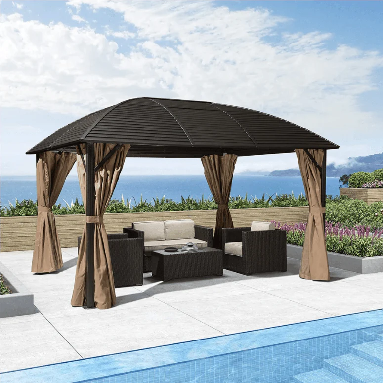 The Privacy Curtain for  10' X 10' / 10' X 12' Hardtop Gazebo - Image 3